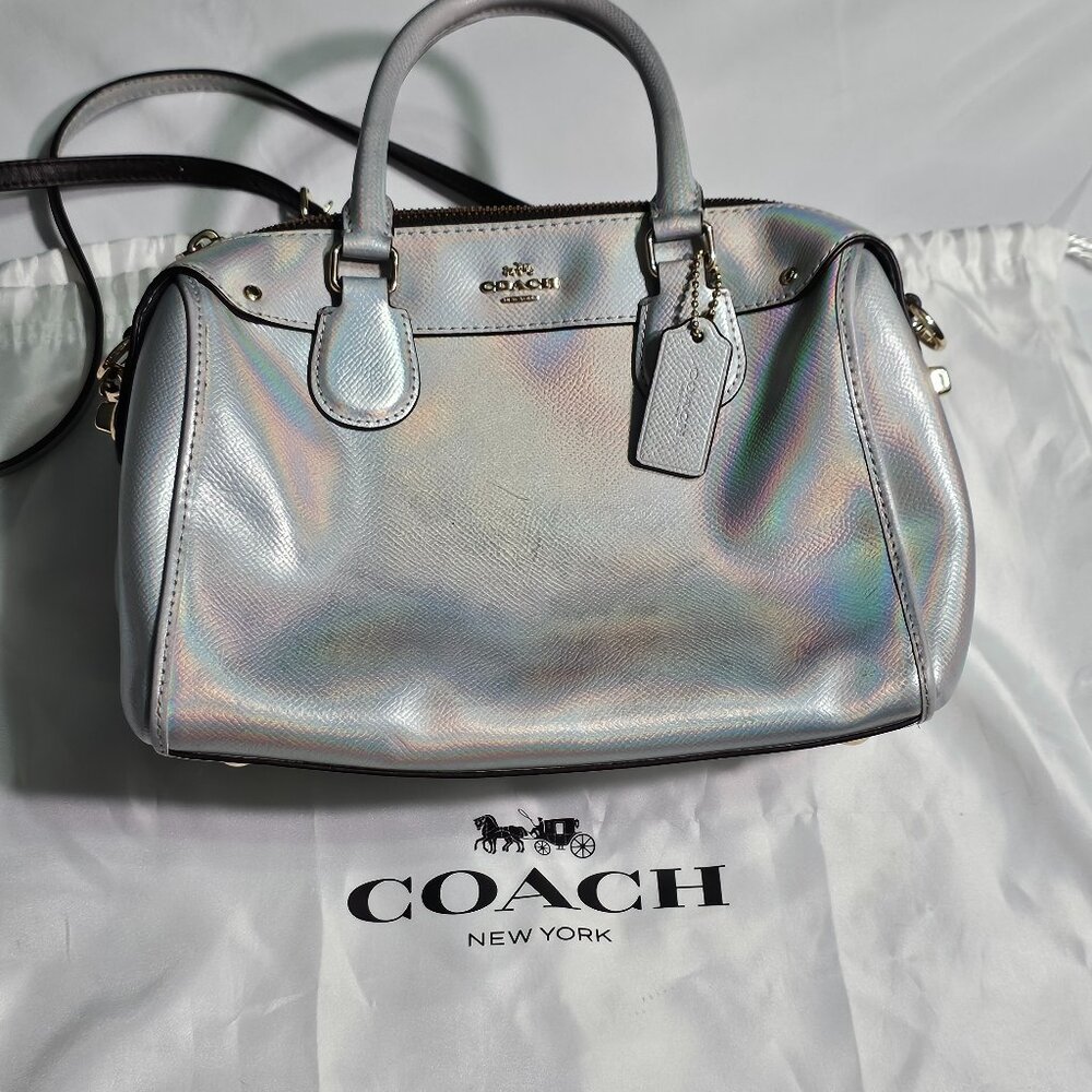 Coach holographic Bennett satchel crossbody bag